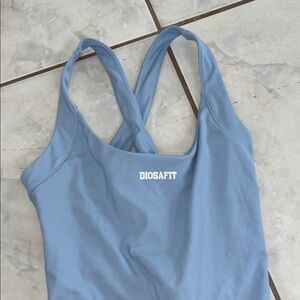 Diosafit Blue Athletic Tank Top